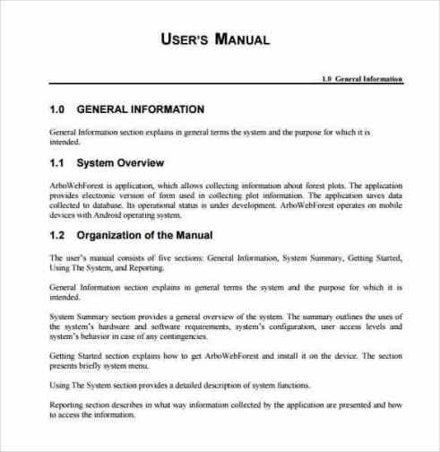 Example of user manual for ordering system for kids